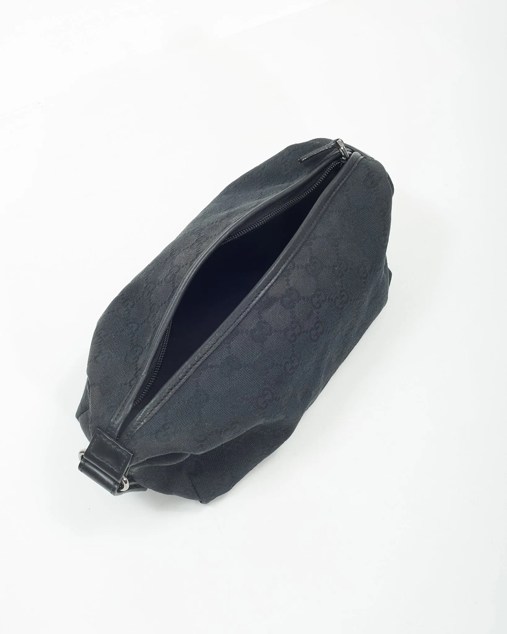 Gucci Black GG Canvas Toiletry Travel Pouch
