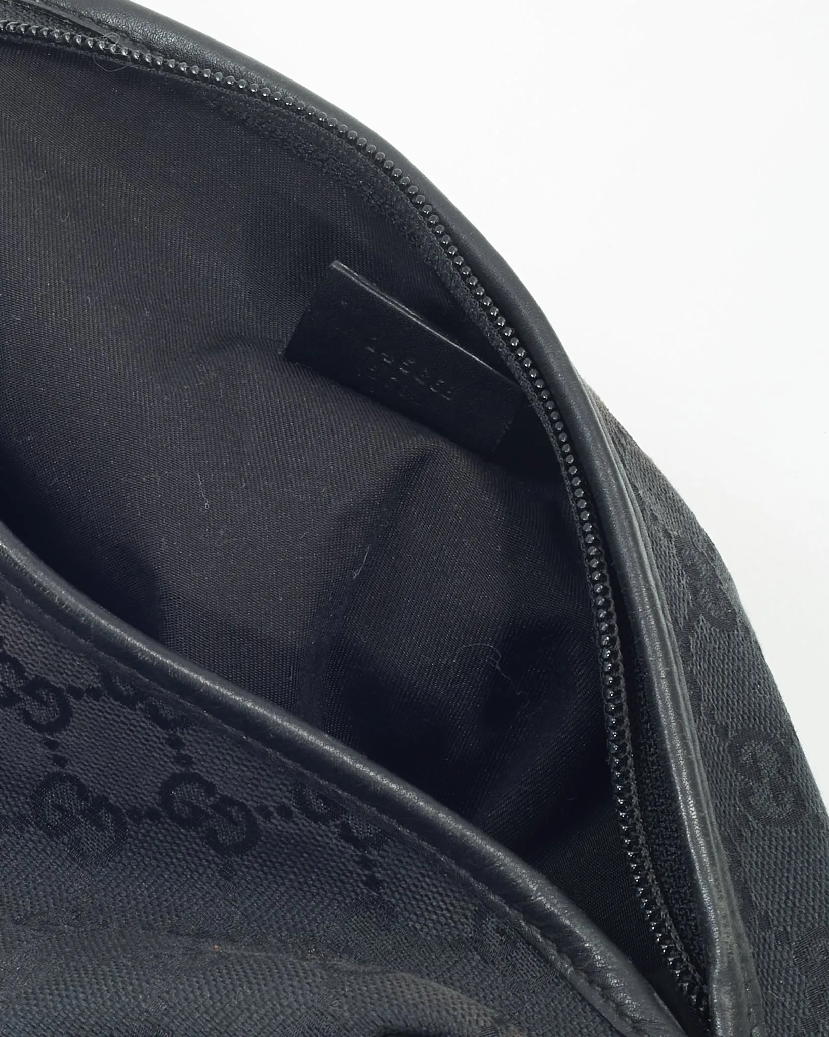 Gucci Black GG Canvas Toiletry Travel Pouch
