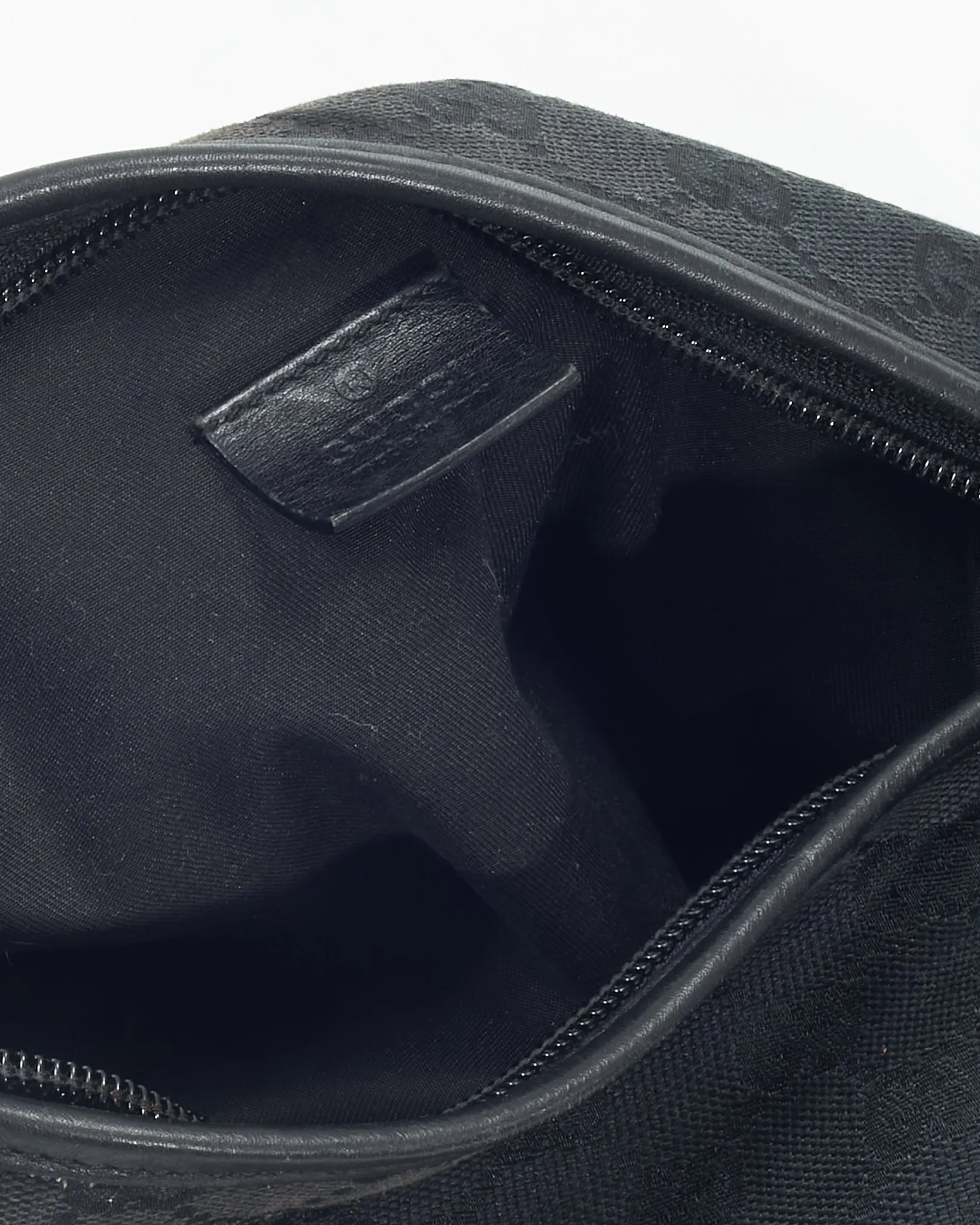 Gucci Black GG Canvas Toiletry Travel Pouch