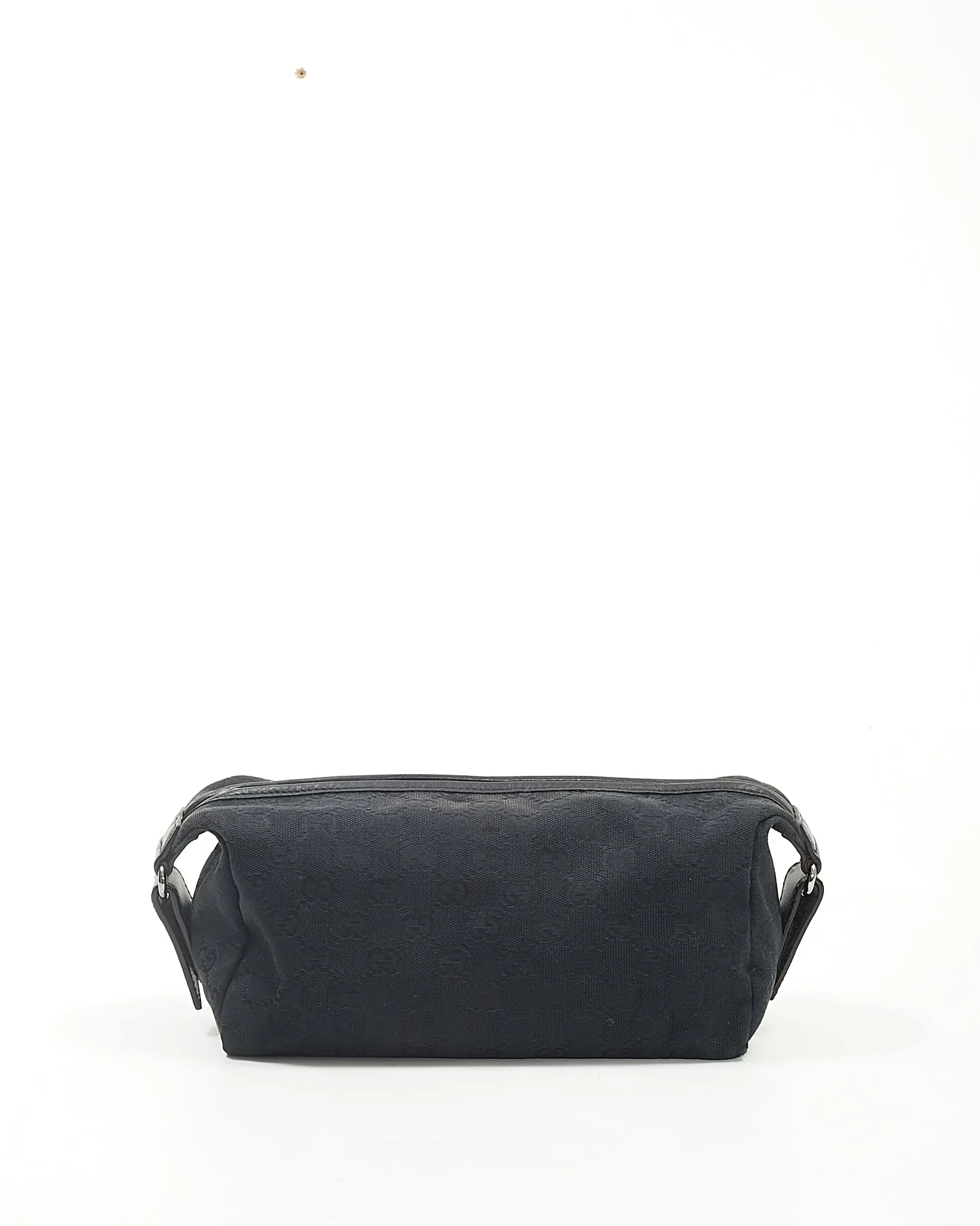 Gucci Black GG Canvas Toiletry Travel Pouch