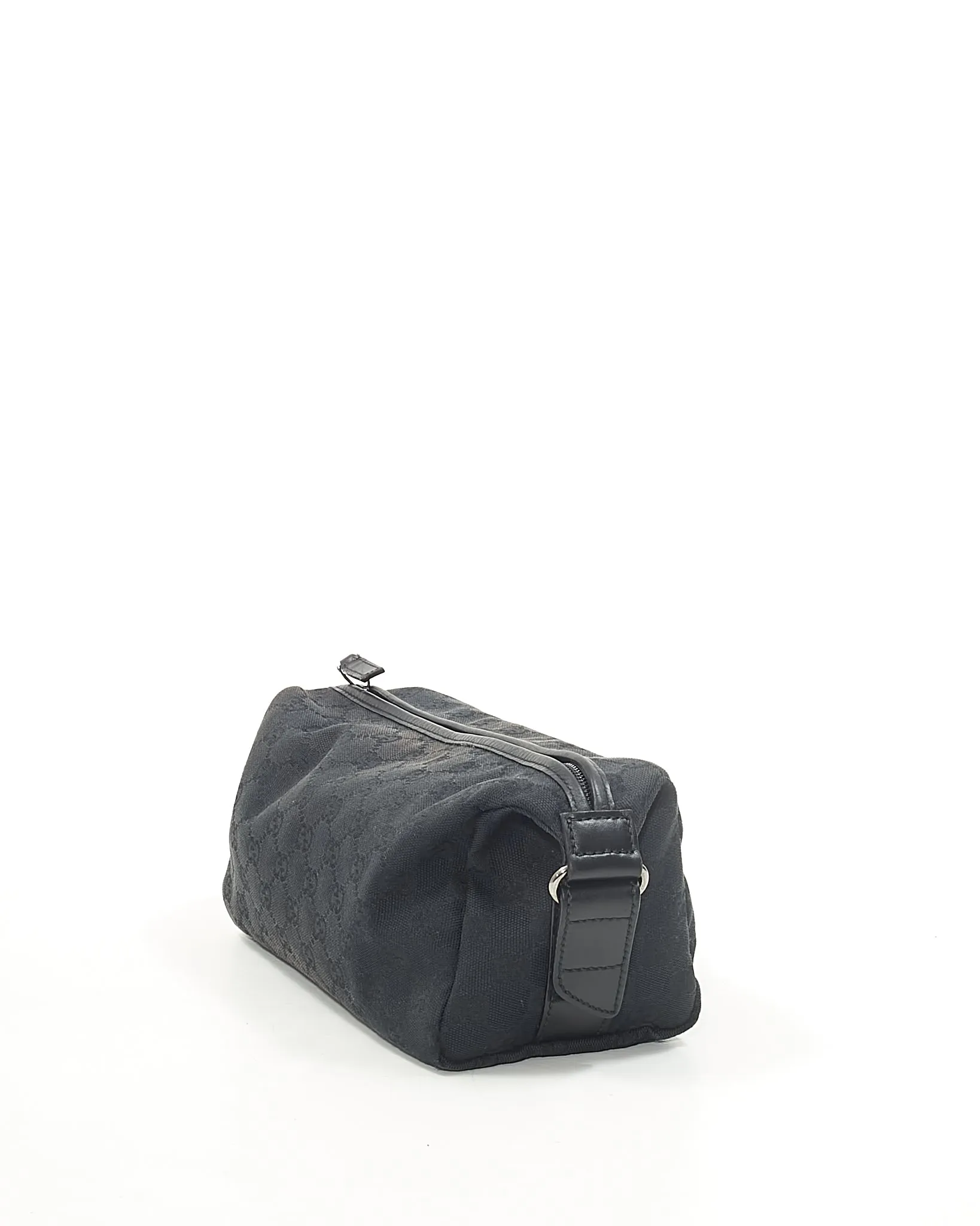 Gucci Black GG Canvas Toiletry Travel Pouch