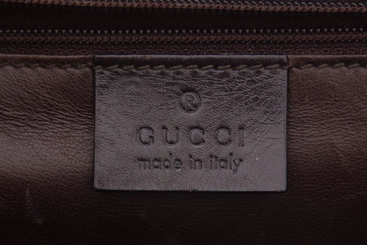Gucci Brown Crocodile Tom Ford Era Top Handle Handbag