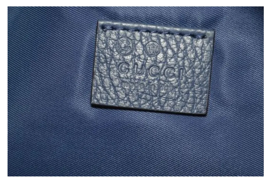Gucci GG Guccissima Small Cosmetic Bag in Tide Blue