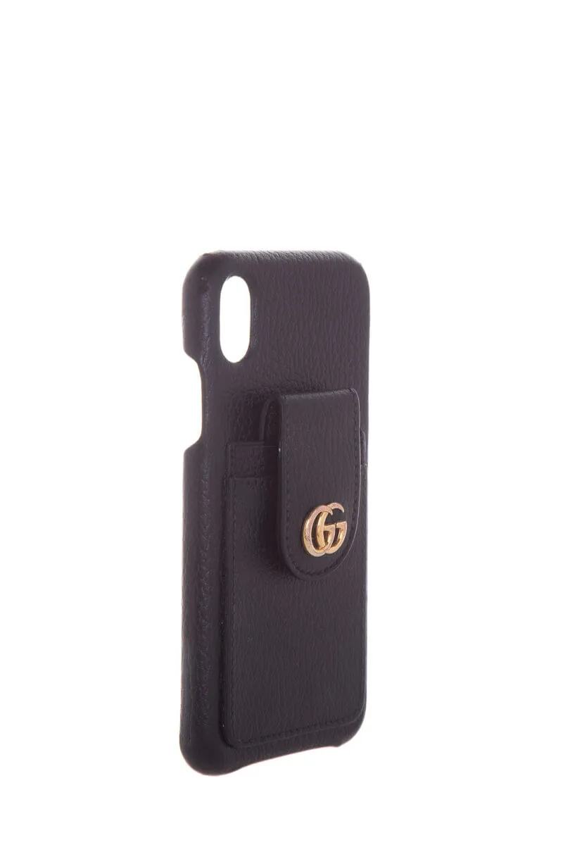 Gucci iPhone 10 Grained Leather Case