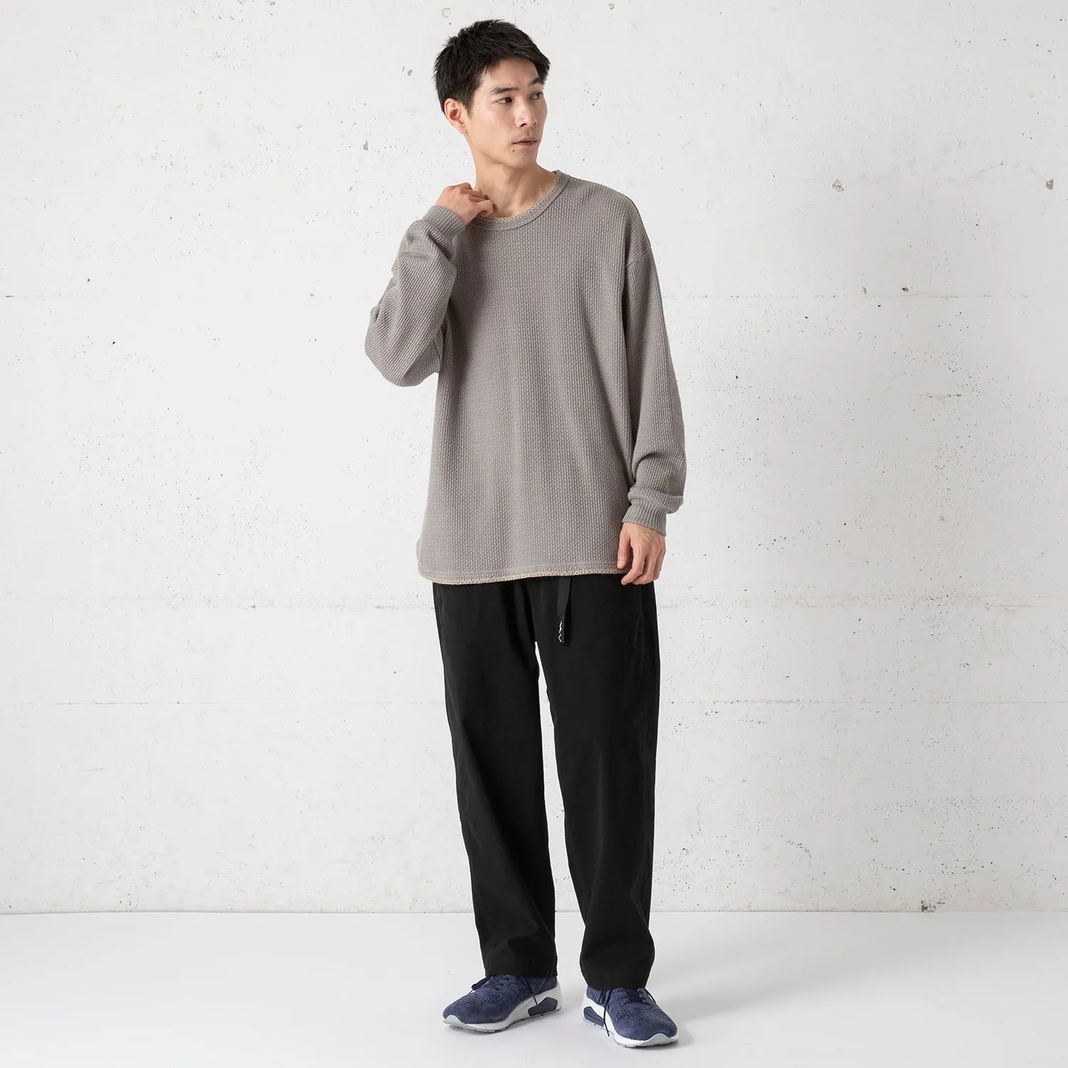 gym master | ジムマスター　ローゲージカノコ ブランケットステッチロングスリーブ Tee