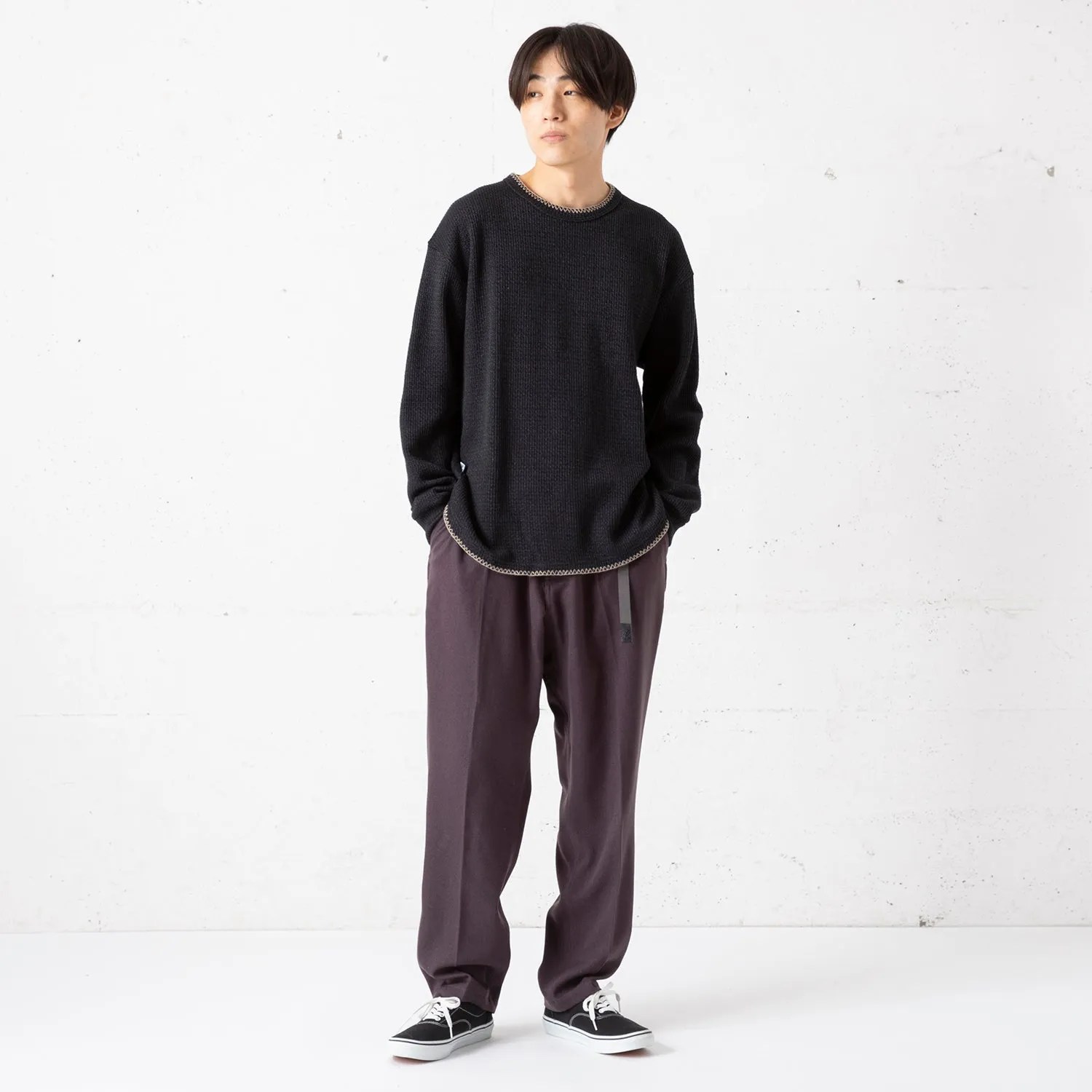 gym master | ジムマスター　ローゲージカノコ ブランケットステッチロングスリーブ Tee