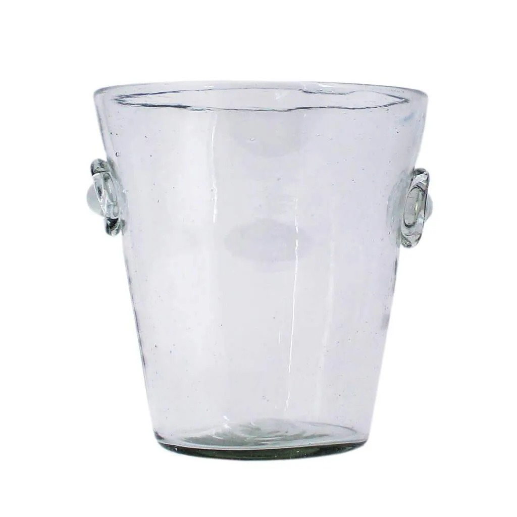 Hand Blown Glass Ice Bucket