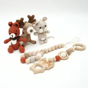 Handmade Crochet Toys for Baby Gym | Forest Family