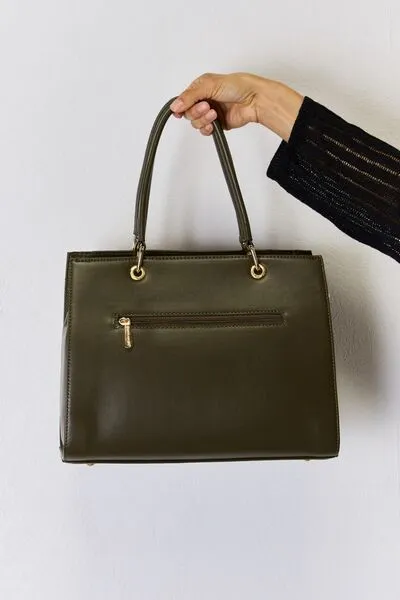 Hazel Blues® |  David Jones Texture PU Leather Handbag
