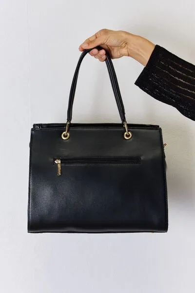 Hazel Blues® |  David Jones Texture PU Leather Handbag