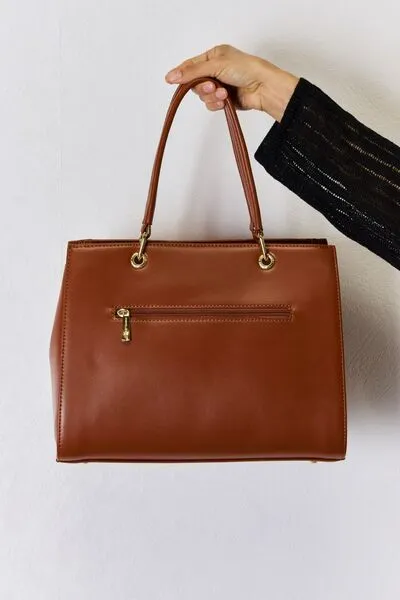 Hazel Blues® |  David Jones Texture PU Leather Handbag