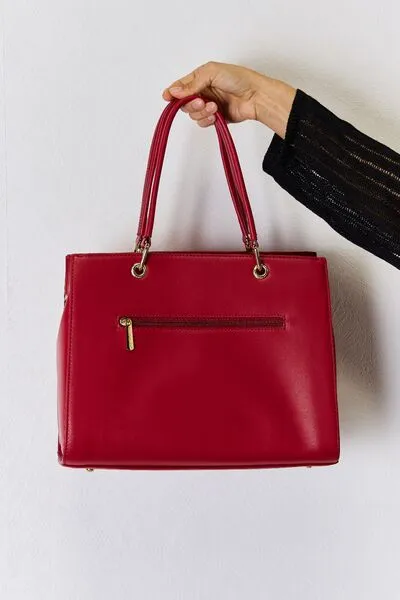 Hazel Blues® |  David Jones Texture PU Leather Handbag