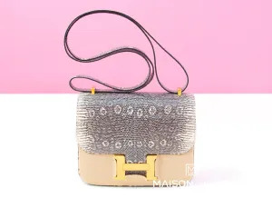 Hermes Constance Mini 18 Ombré Lizard Handbag