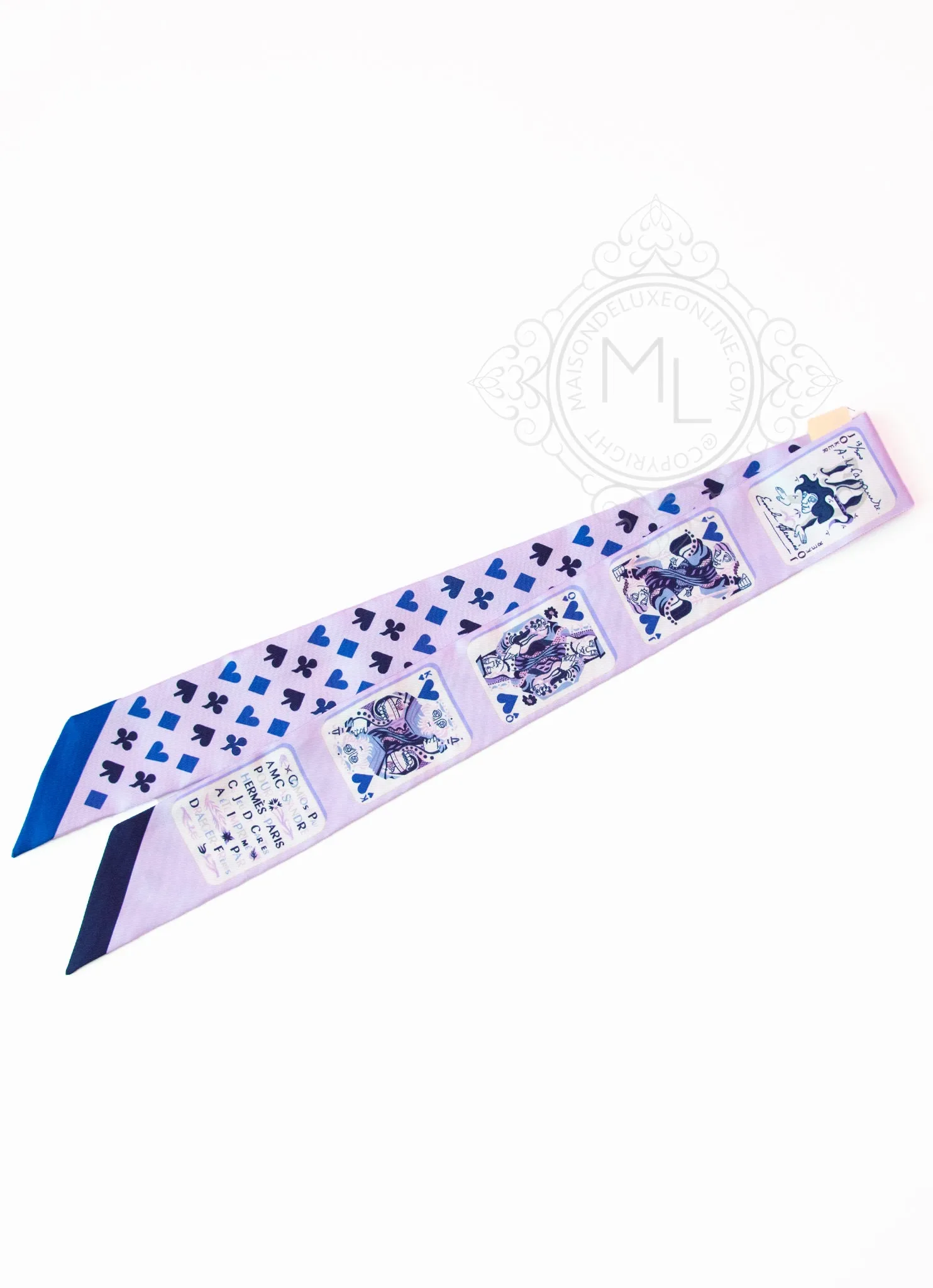 Hermes Purple Jeu de Cartes Twilly