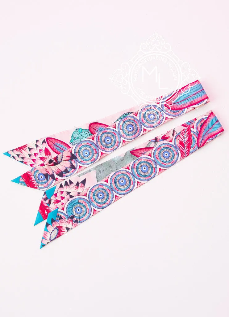 Hermes Rose Pink The Savana Dance Twilly