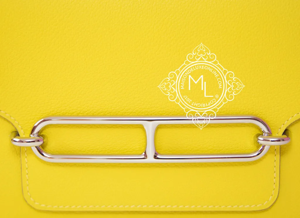 Hermes Roulis Mini 18 Lime Evercolor Handbag