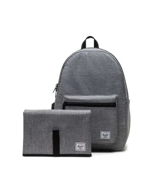 Herschel Settlement Backpack Diaper Bag - Raven Crosshatch