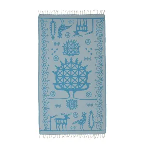 Hittite Peshtemal Pure Cotton Beach Towel by La'Hammam