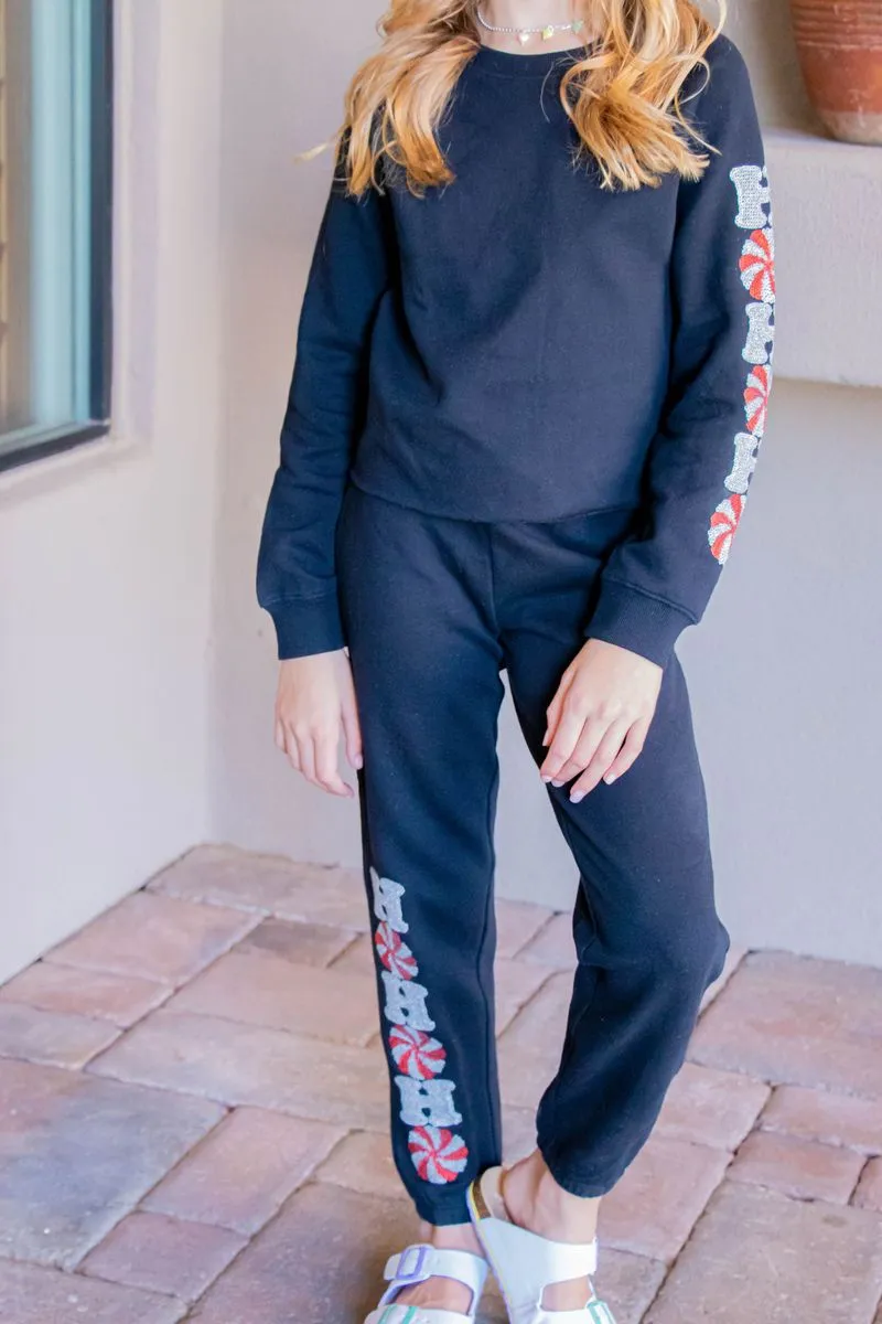 Ho Ho Ho Sequins active pant