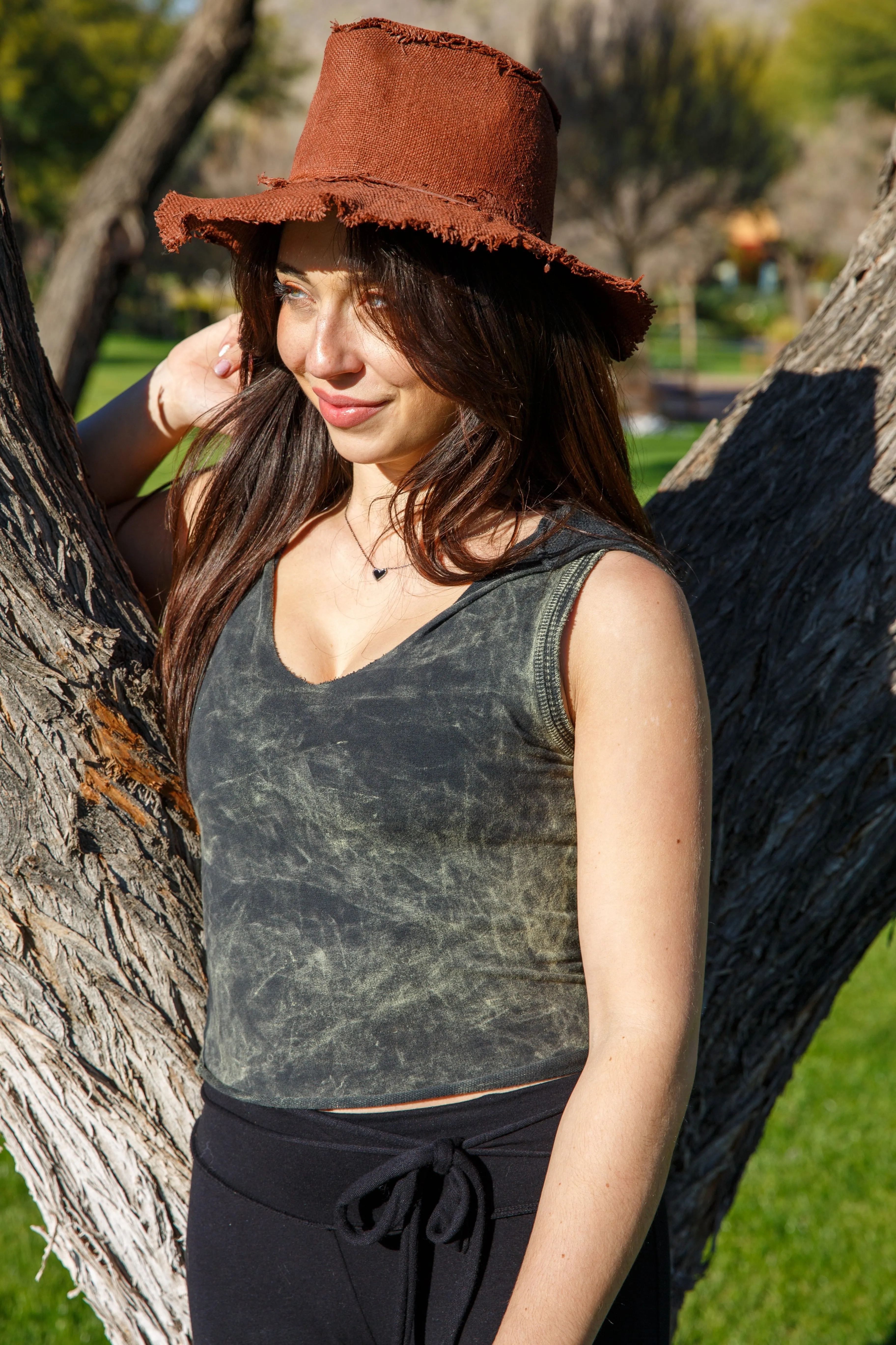 HOODED TANK - VINTAGE ARMY