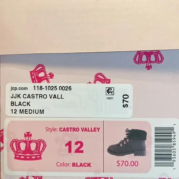 🎉HP🎉 🌸NIB JUICY COUTURE Girls Castro Valley Hiking Boot - size 12