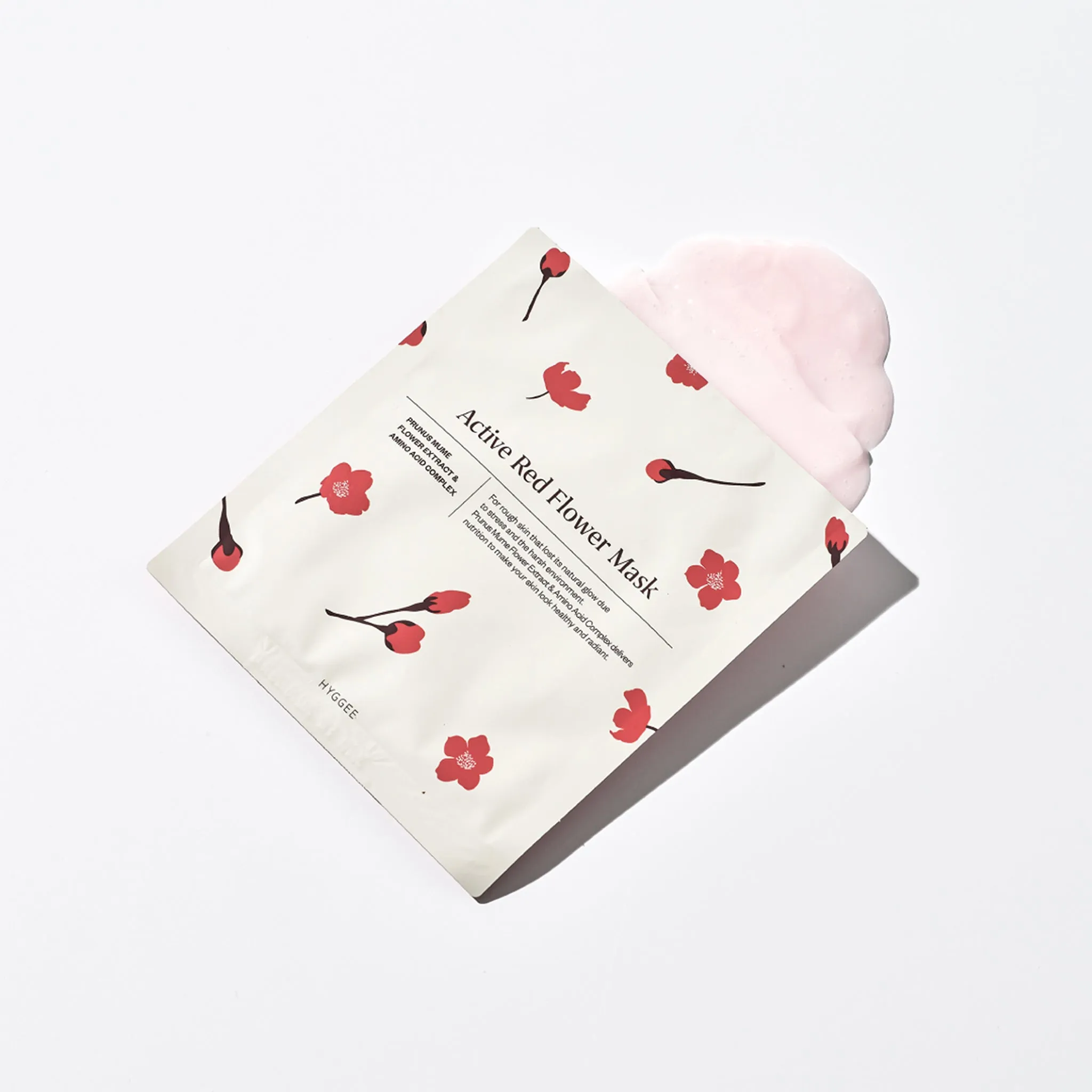 Hyggee Active Red Flower Mask