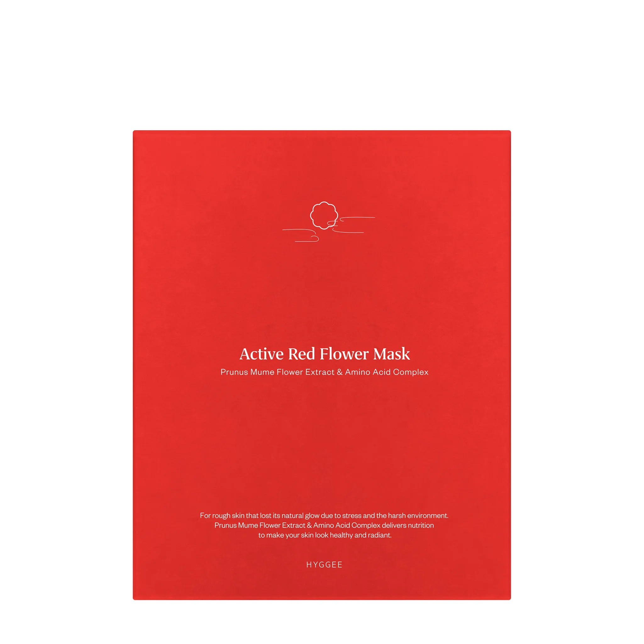 Hyggee Active Red Flower Mask