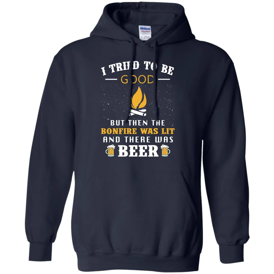 I Tried To Be Good But Then The Bonfire Was Lit And There Was Beer shirt, tank