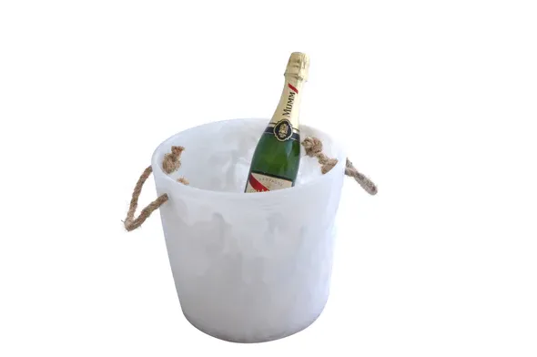 Ice Bucket White Swirl