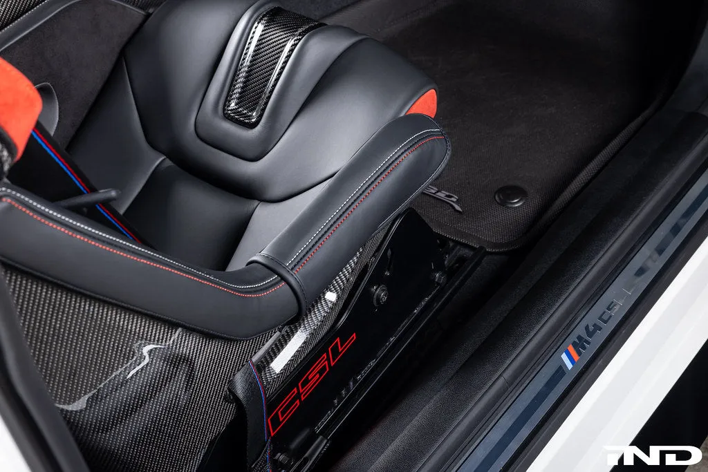 IND G82 M4 CSL Carbon Full Bucket Seat Bolster Protector Set