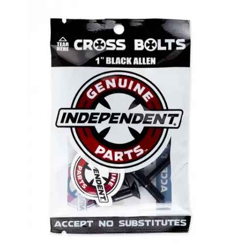 Independent Hardware Parts 1" Black Allen Cross Bolts