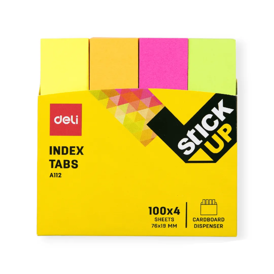Index Tabs Deli 76x19mm A11202