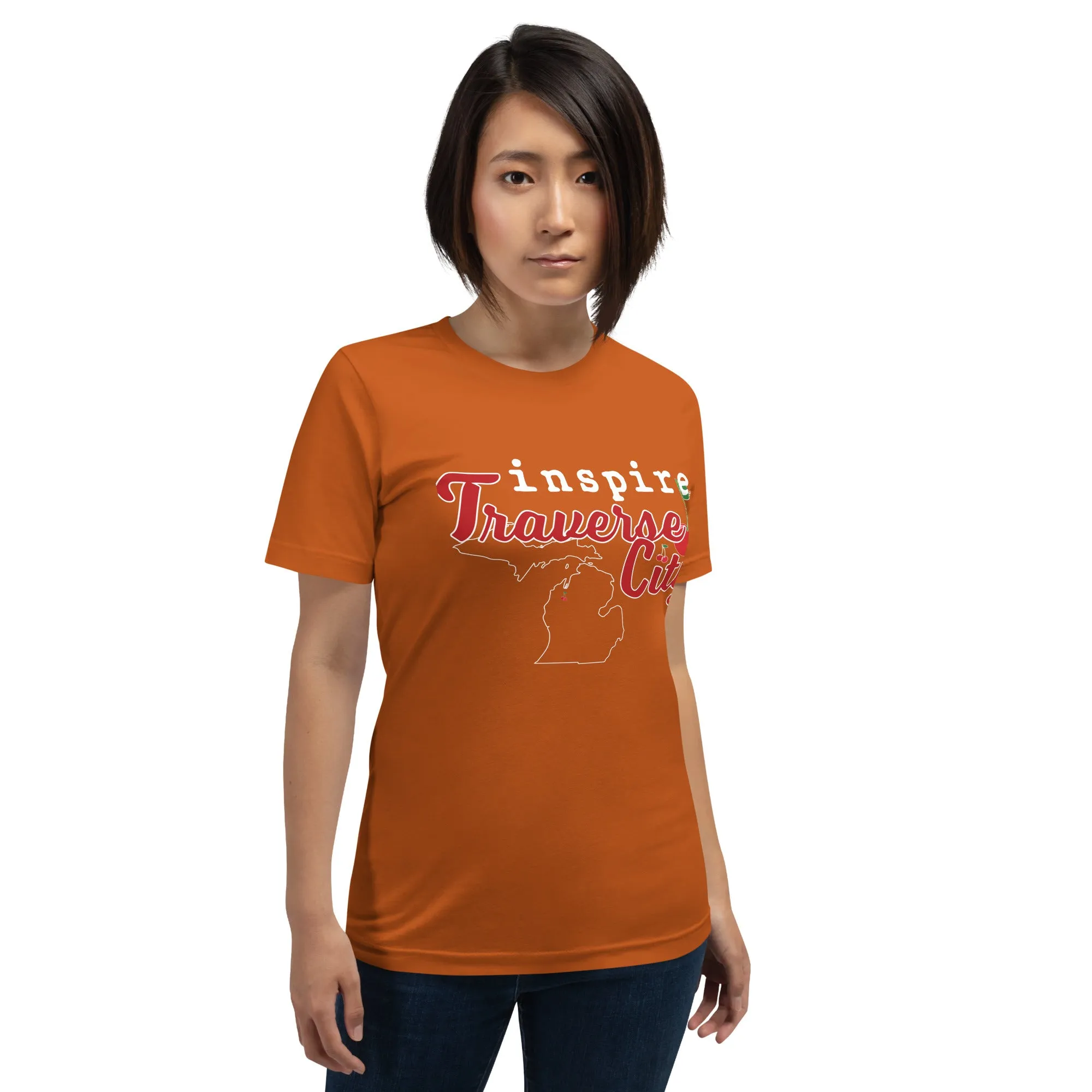 inspire Traverse City Cherry Unisex t-shirt