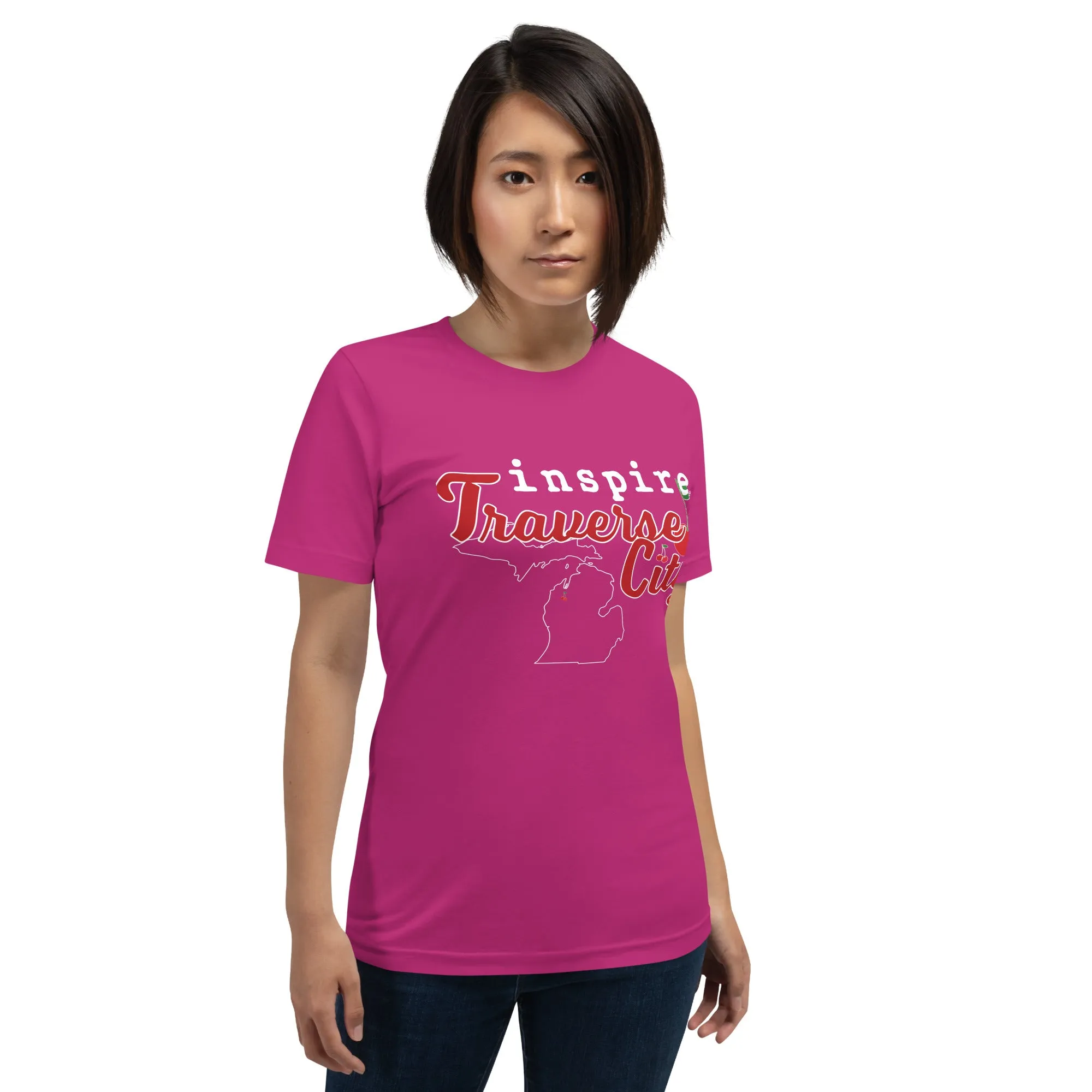 inspire Traverse City Cherry Unisex t-shirt
