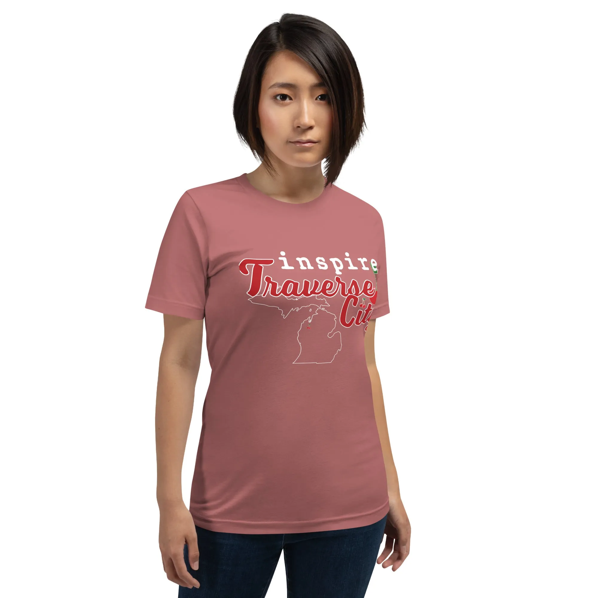inspire Traverse City Cherry Unisex t-shirt