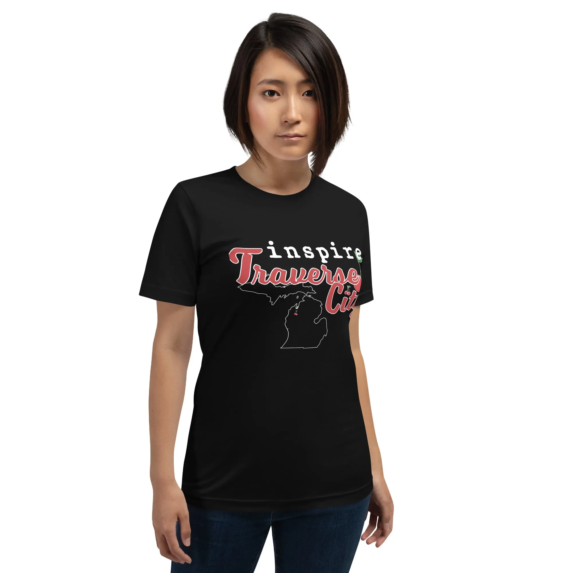 inspire Traverse City Cherry Unisex t-shirt