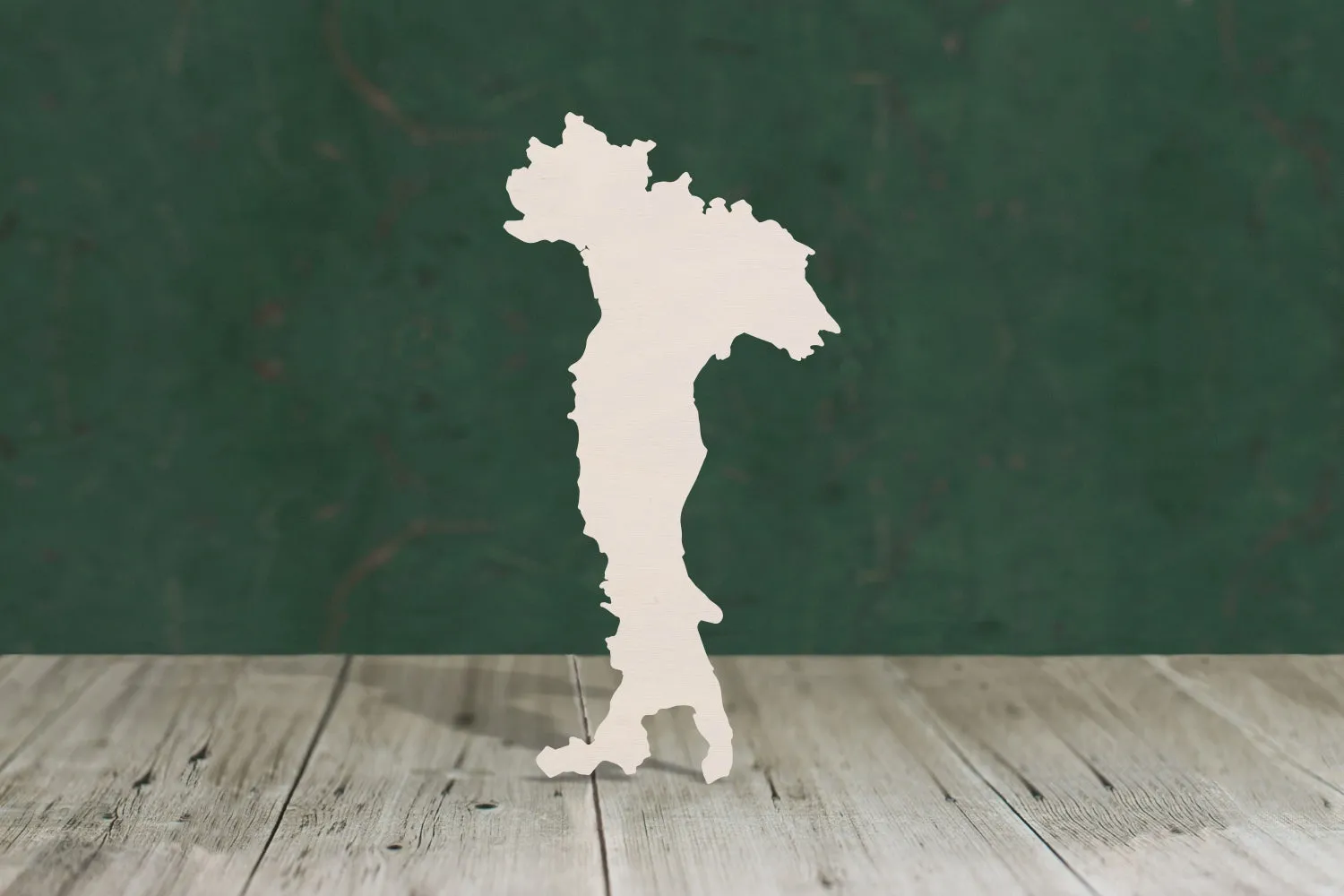 Italy outline wooden craft shape - plywood
