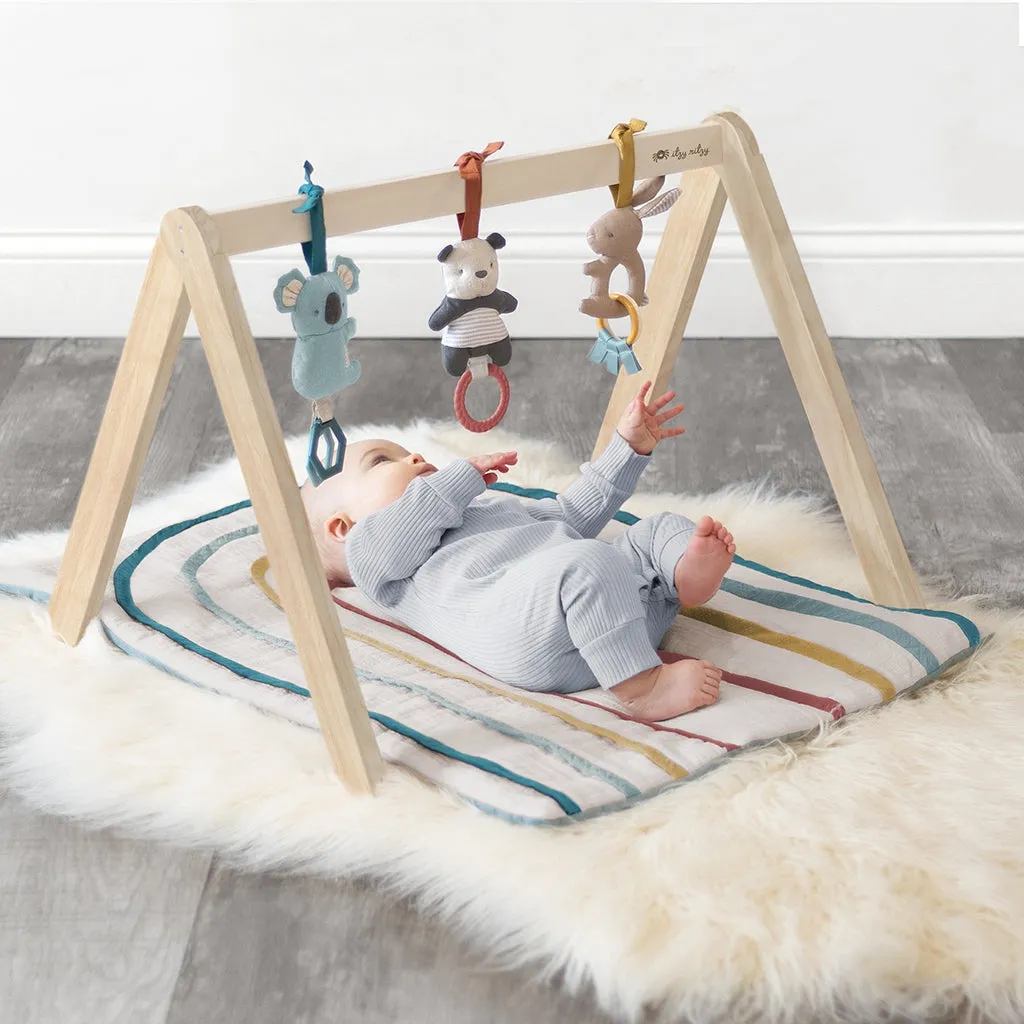 Itzy Ritzy Activity Gym™ Wooden Gym with Toy