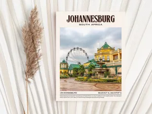 Johannesburg Vintage Wall Art, South Africa