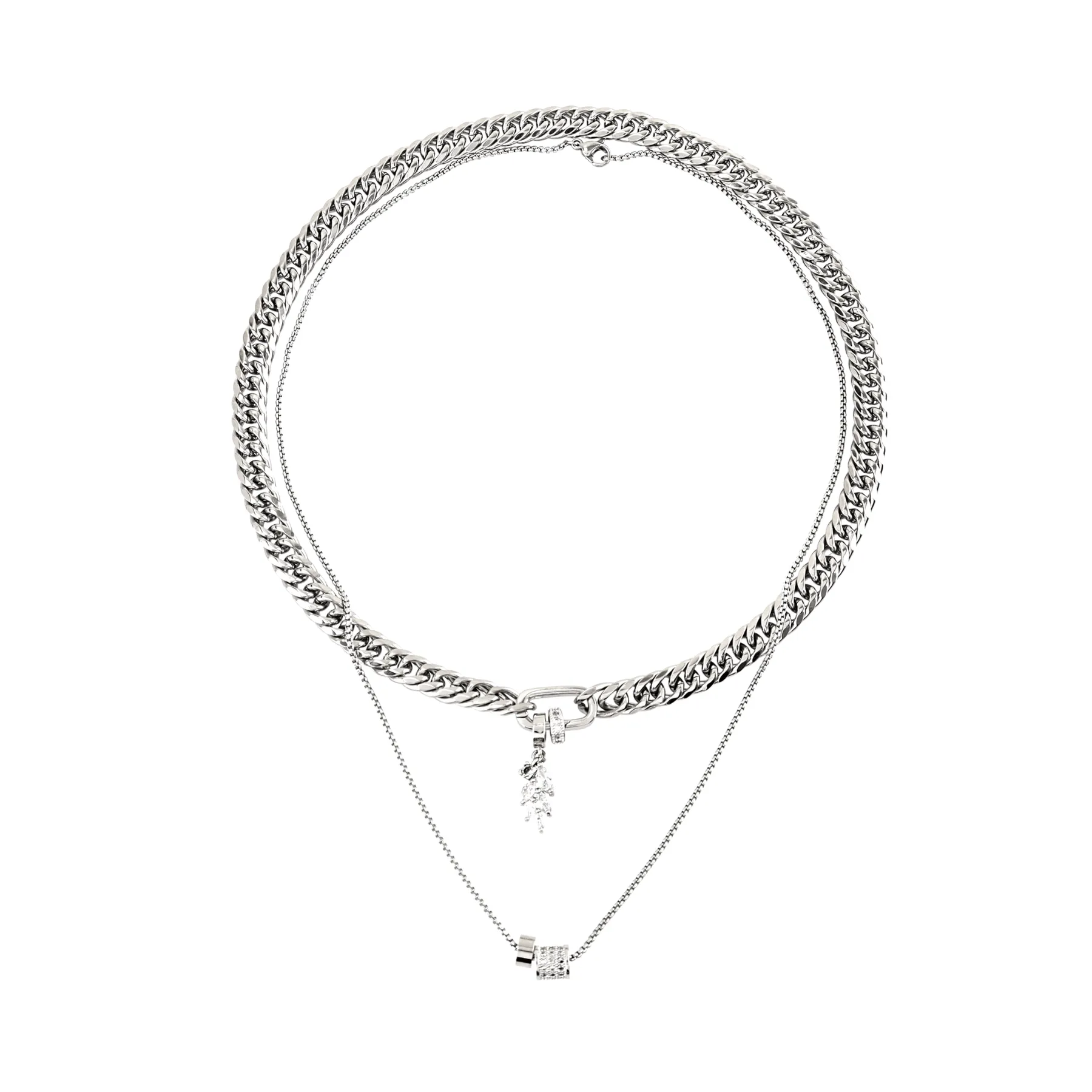 JUST CLICK LEAVE NECKLACE SET