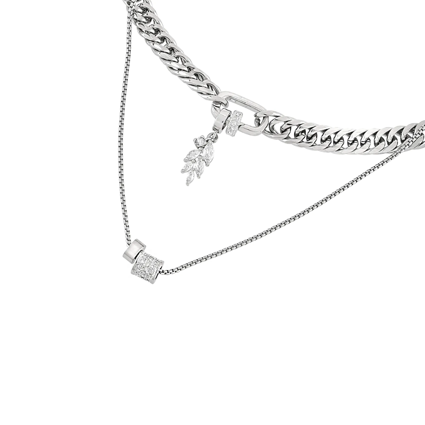 JUST CLICK LEAVE NECKLACE SET