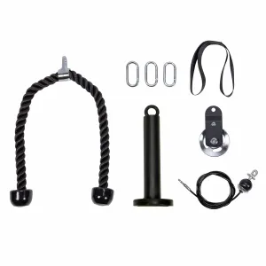 Kabelzugstation für Zuhause (Cable Pulley mit Scheibenhalter und Griffen)