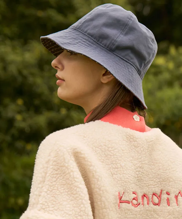 KANDINI Reversible Bucket Hat - Blue