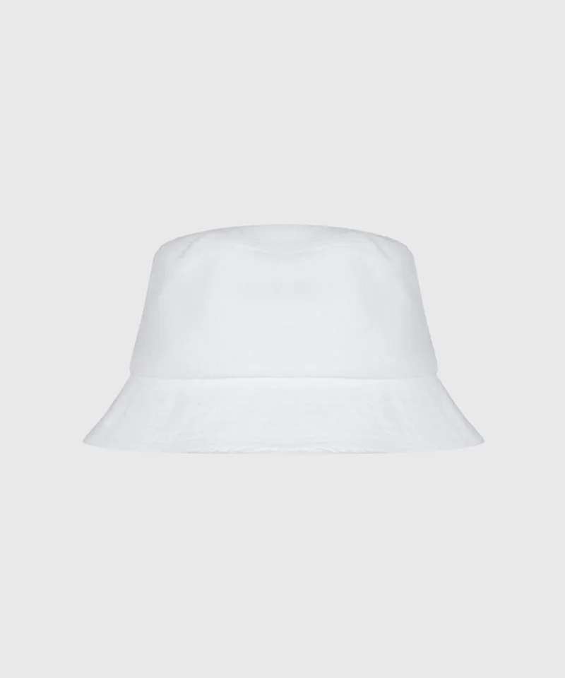 KANDINI Terry Bucket Hat - White(Orange)
