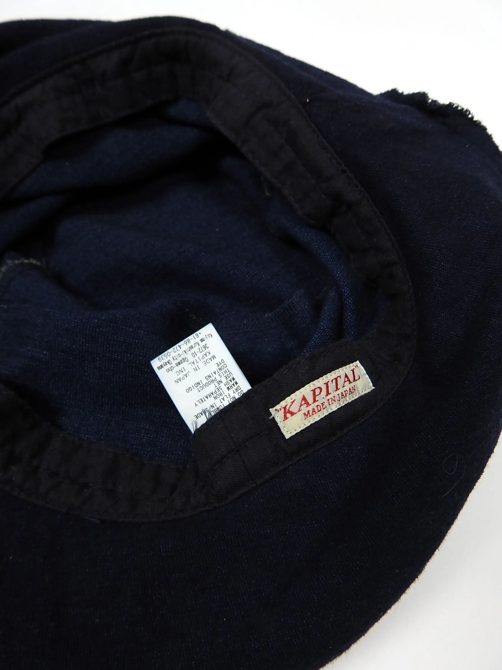 Kapital Indigo Jersey Bucket Hat