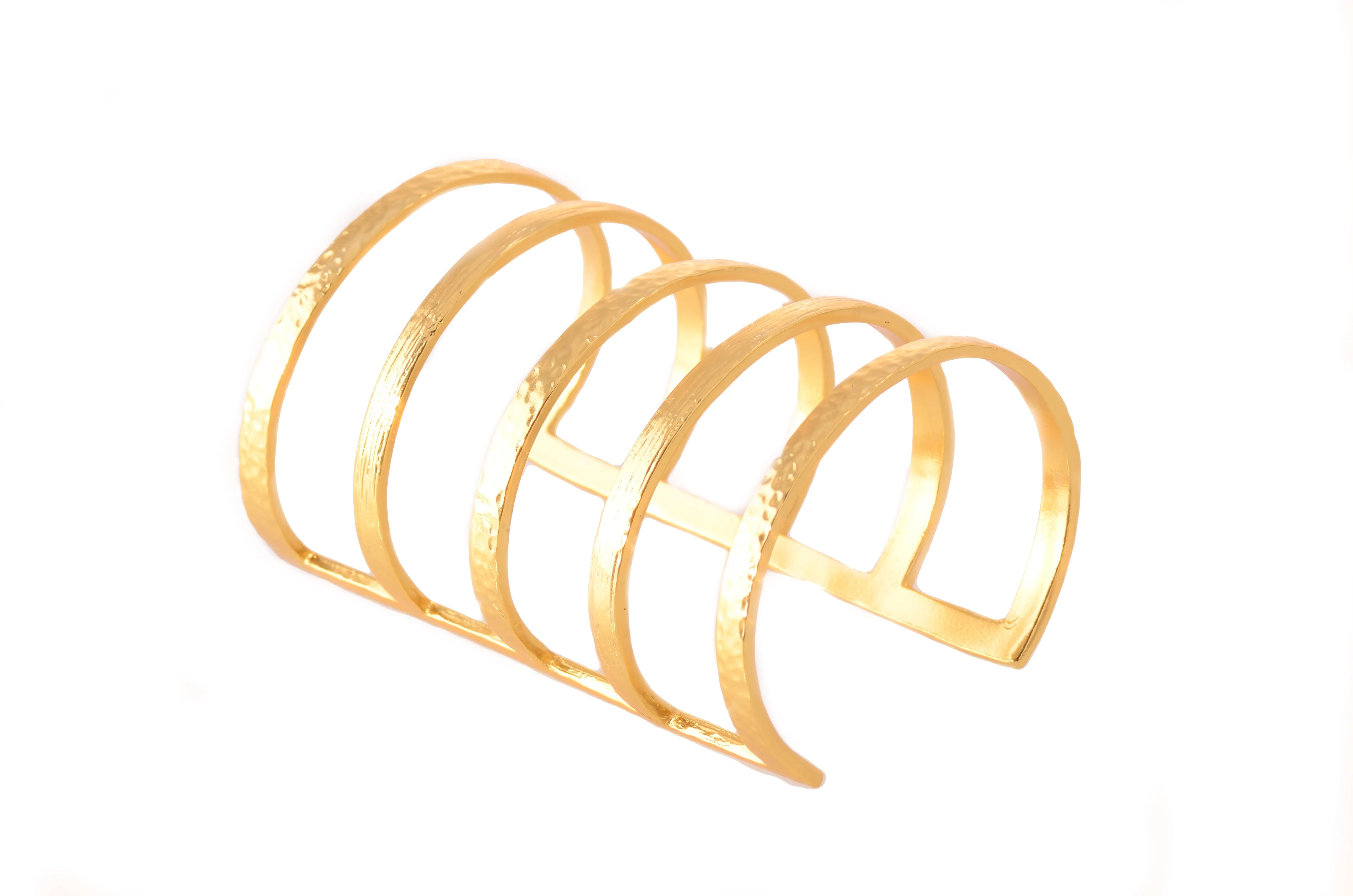 Karine Sultan Deborah Caged Arm Cuff in Gold