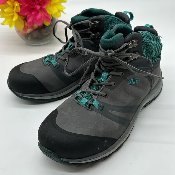 Keen Teal Gray Hiking Work Boot ASTM F2413-11 Size 8 KET6437D