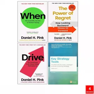 Key Strategy Tools, When Daniel H. Pink, Power of Regret, Drive 4 Books Set