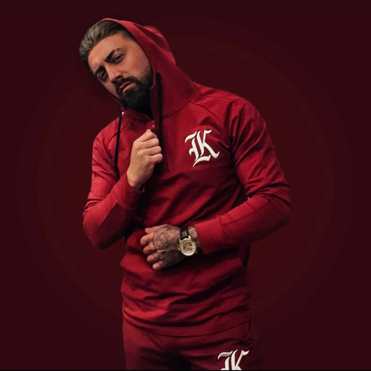Kilo Kings Quarter Zip Hoodie (Burgundy)