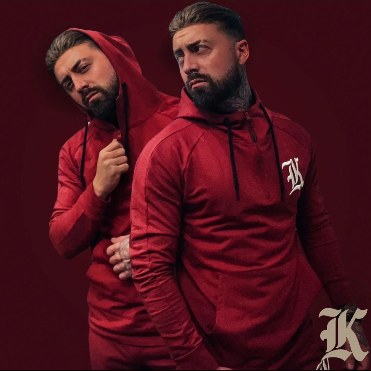 Kilo Kings Quarter Zip Hoodie (Burgundy)